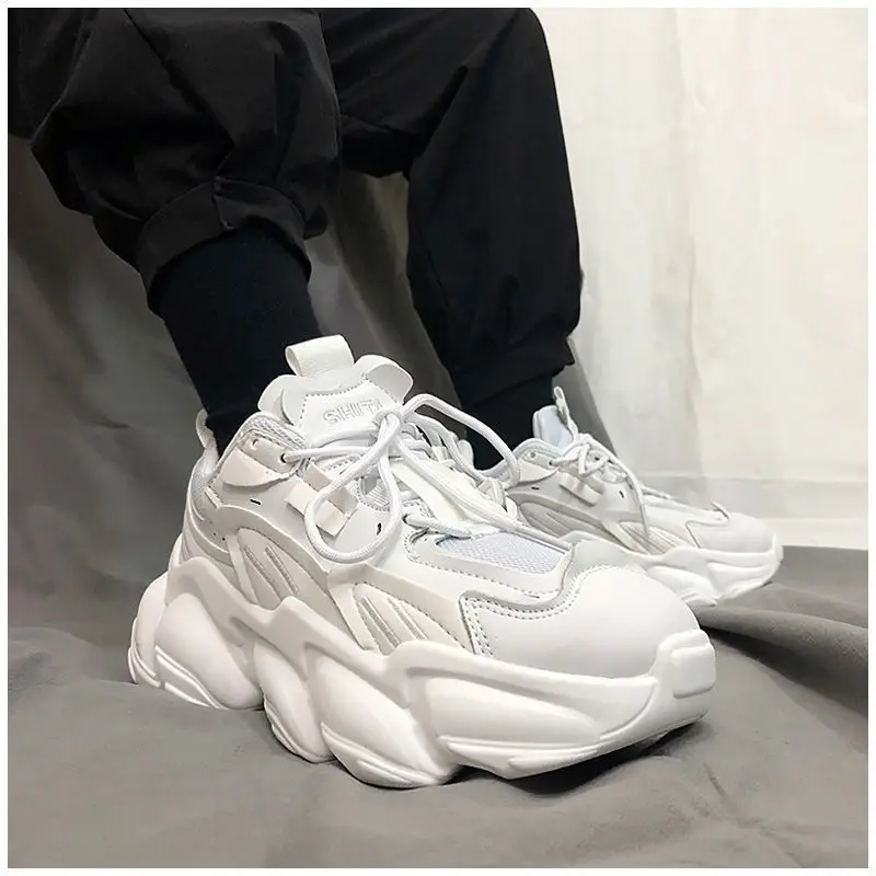 Women Shoes Qc - Autumn Men's Platform Sneakers Breathable Men