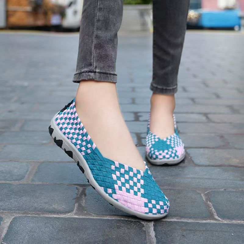 Women'S Shoes Hands Free - Women Hand Woven Elastic Big Size