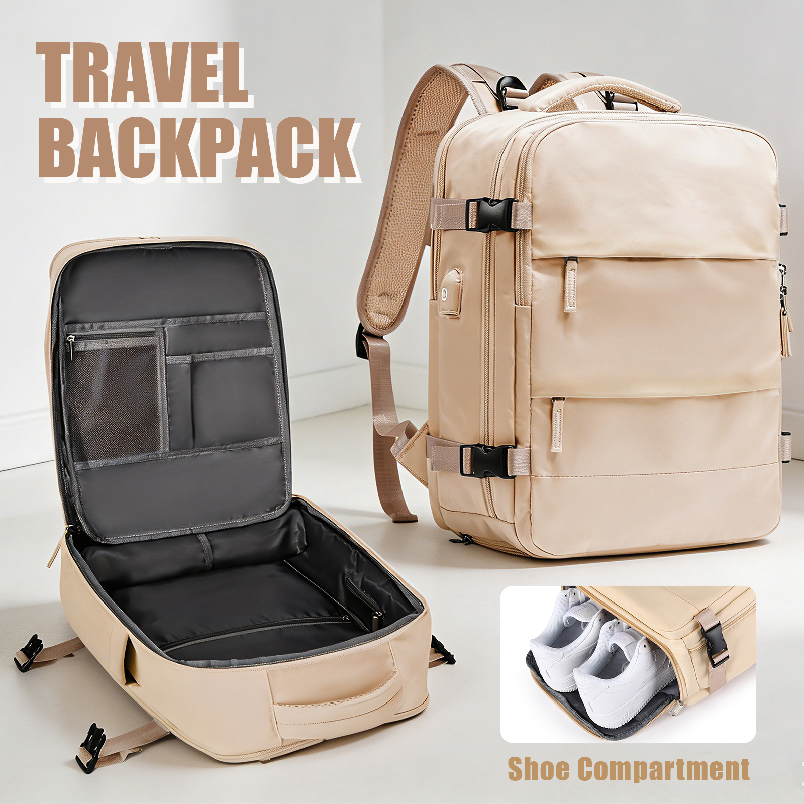 Women'S Shoes Large - Large Travel Backpack for Men Women,