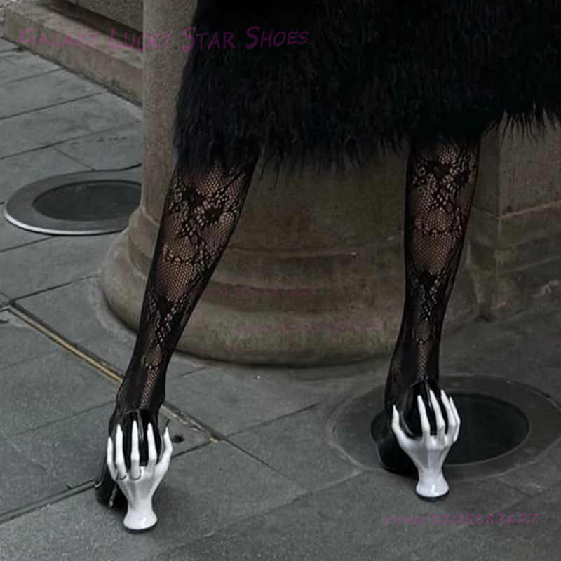 Pink Hand Shaped Strange Heel  - Women'S Shoes Hands Free ulasan dan harga