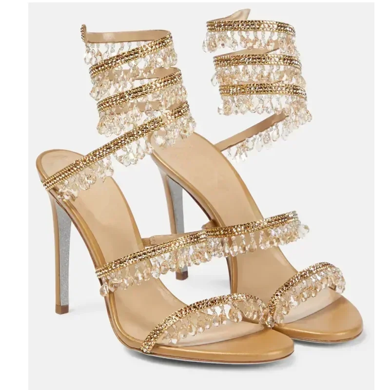 2026Women's New Water Diamond  - Strappy Heeled Sandals ulasan dan harga