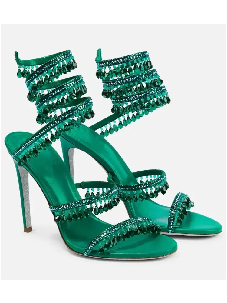 2026Women's New Water Diamond  - Strappy Heeled Sandals ulasan dan harga