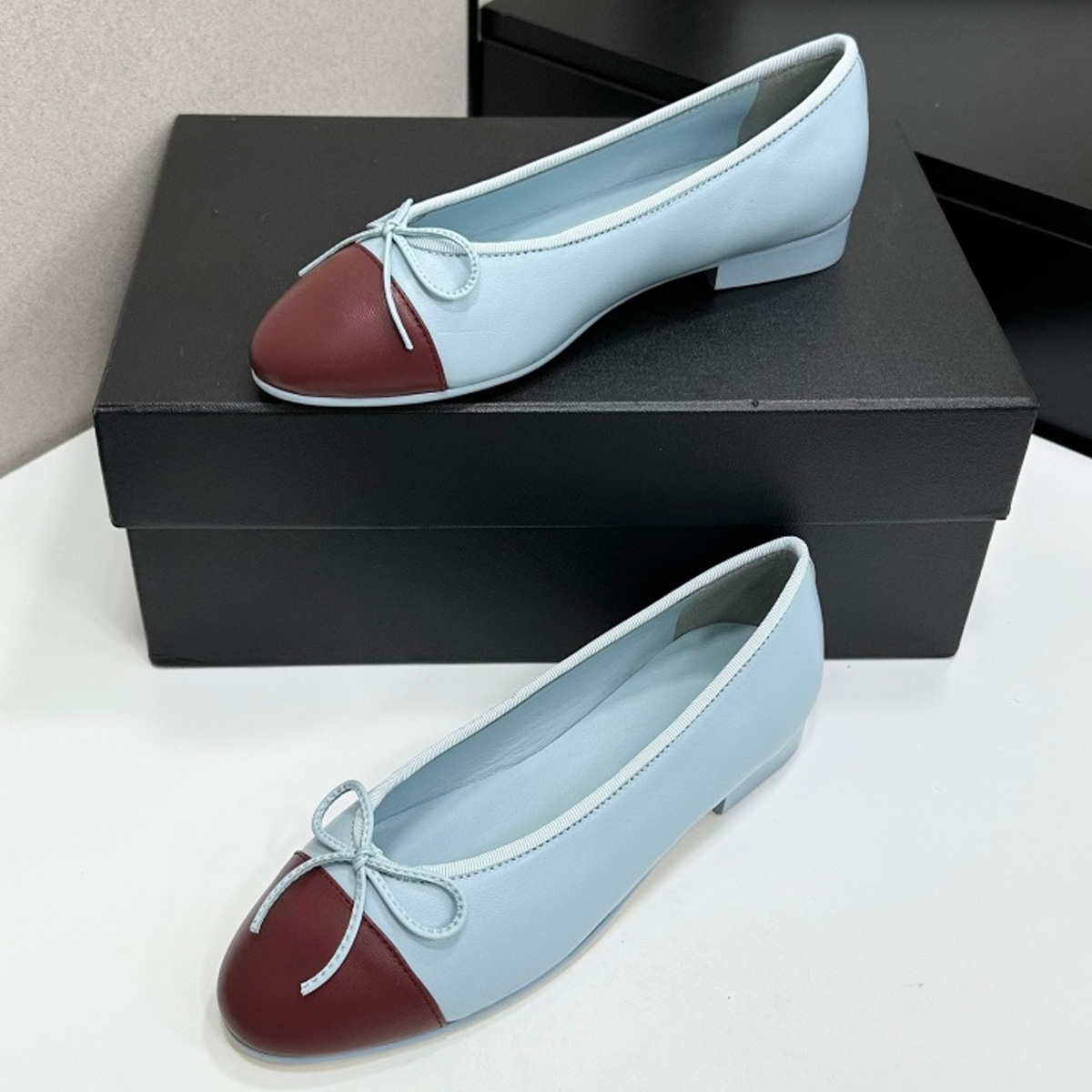 2026 Women's Two-Tone Cap-Toe  - Women'S Shoes Round Toe ulasan dan harga