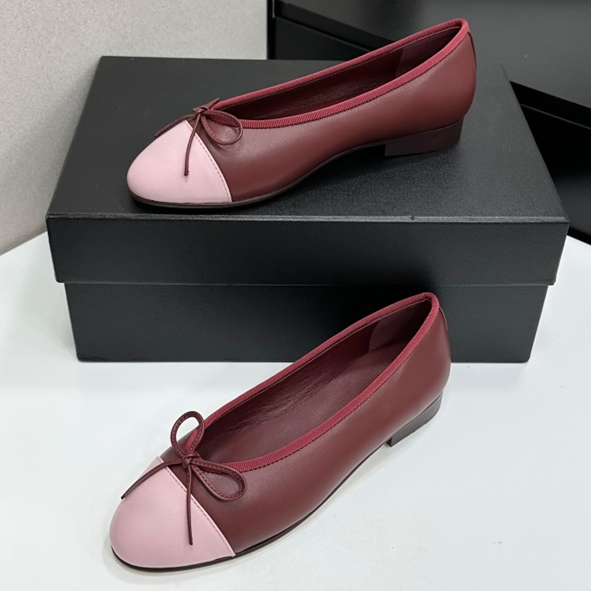 2026 Women's Two-Tone Cap-Toe  - Women'S Shoes Round Toe ulasan dan harga