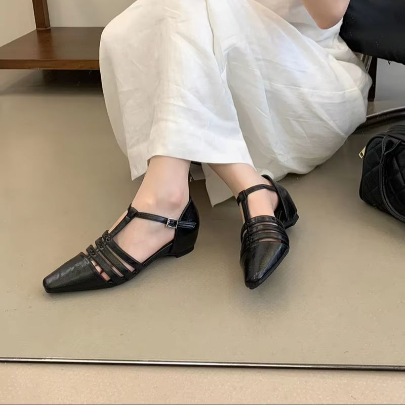 Black Mules Shoes Woman 4cm Lo - Women'S Shoes Burgundy ulasan dan harga