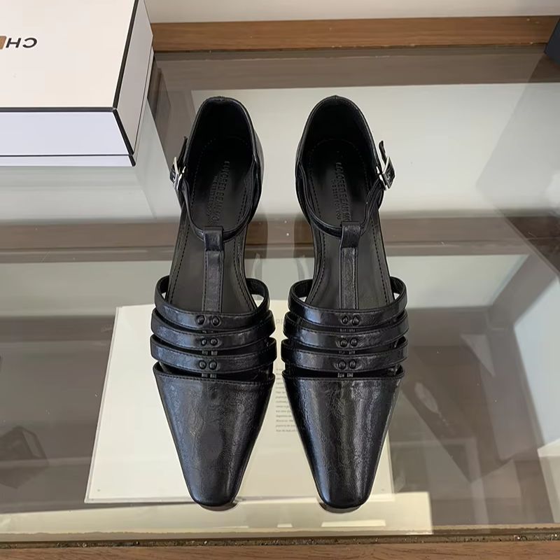 Black Mules Shoes Woman 4cm Lo - Women'S Shoes Burgundy ulasan dan harga