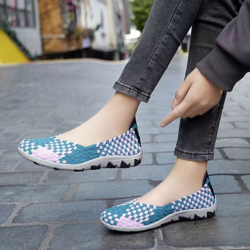 Women Hand Woven Elastic Big S - Women'S Shoes Hands Free ulasan dan harga