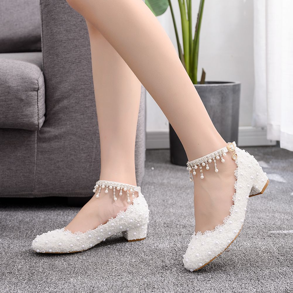 Women's Closed Toe Low Chunky  - Women'S Shoes Round Toe ulasan dan harga