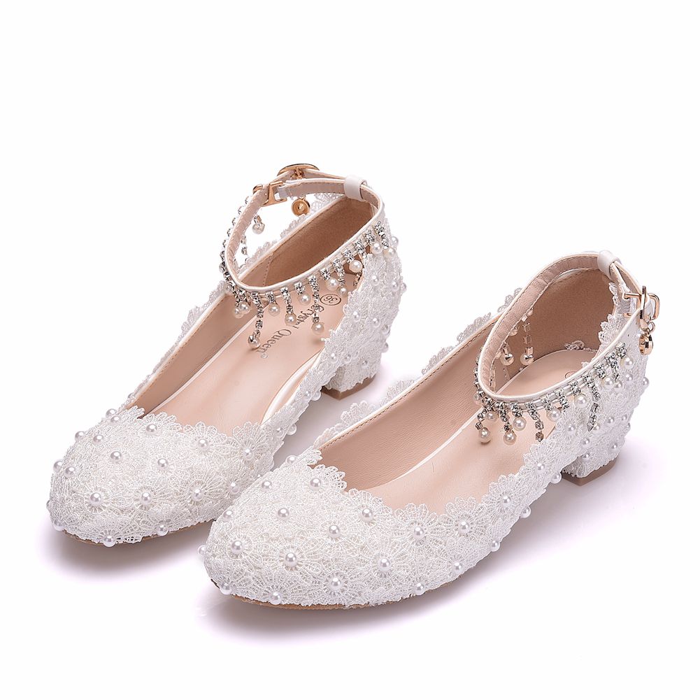 Women's Closed Toe Low Chunky  - Women'S Shoes Round Toe ulasan dan harga