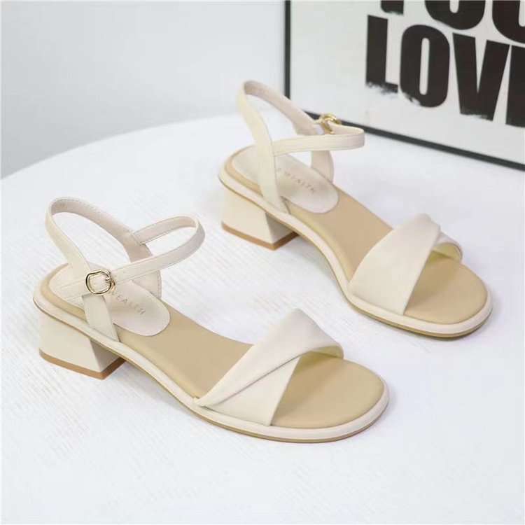 Evening Breeze Block Heel Sand - Women Shoes Model ulasan dan harga