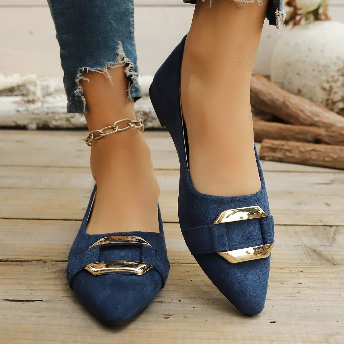 Spring and Autumn Elegant Poin - Women'S Shoes Large ulasan dan harga