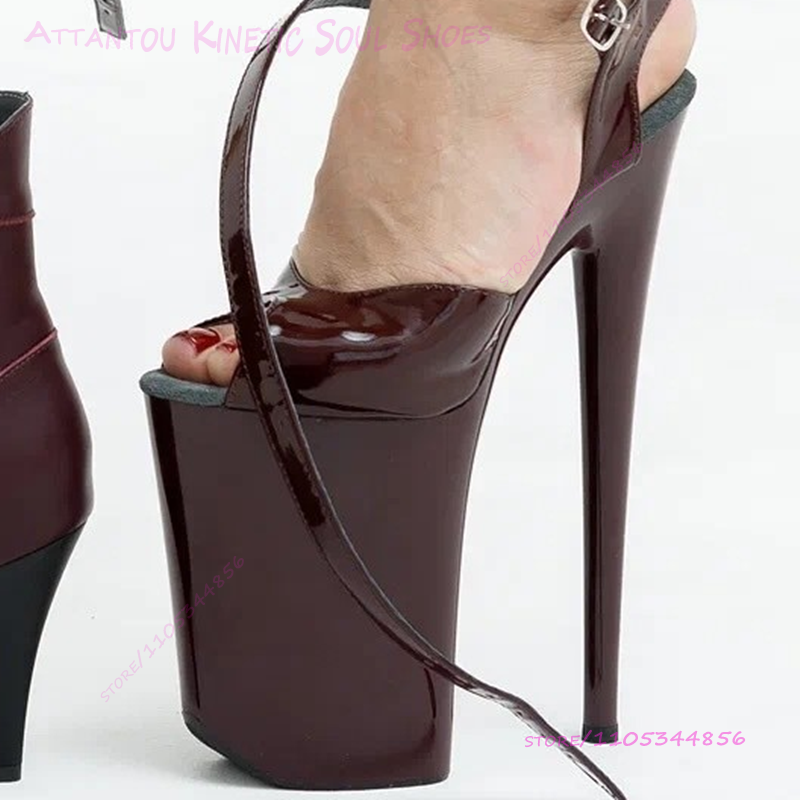Deep Burgundy Brown Patent Lea - Women'S Shoes Burgundy ulasan dan harga