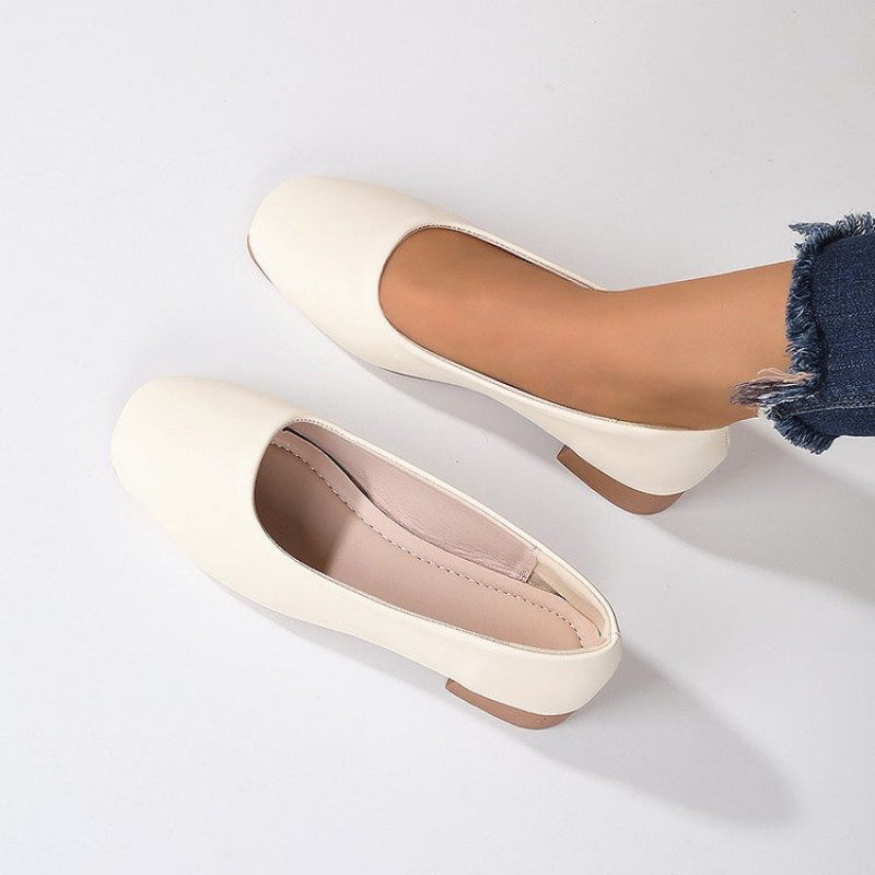 Soft Leather Round Toe Slip-On - Women'S Shoes Round Toe ulasan dan harga