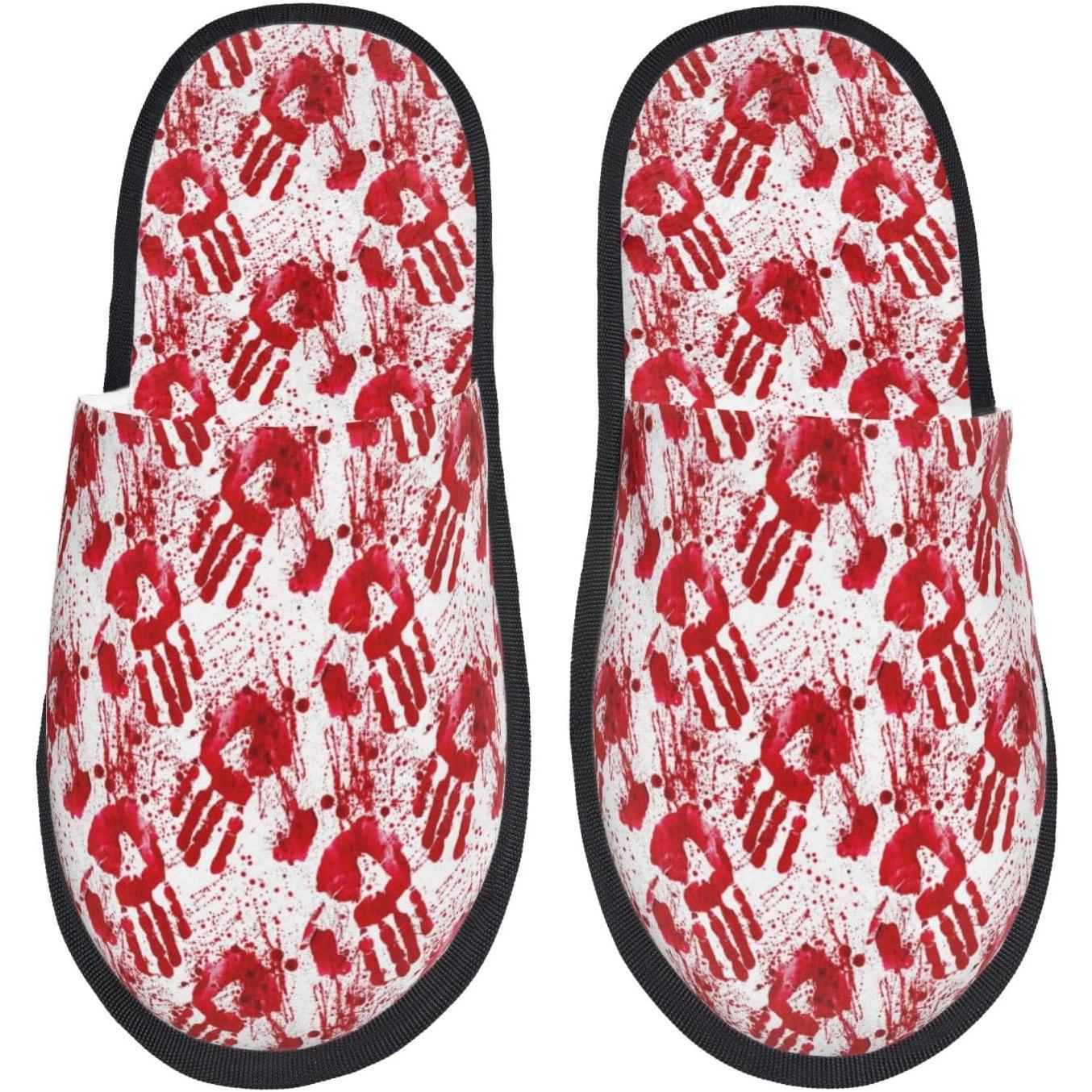 Bloody Hand Print Women Slippe - Women'S Shoes Hands Free ulasan dan harga