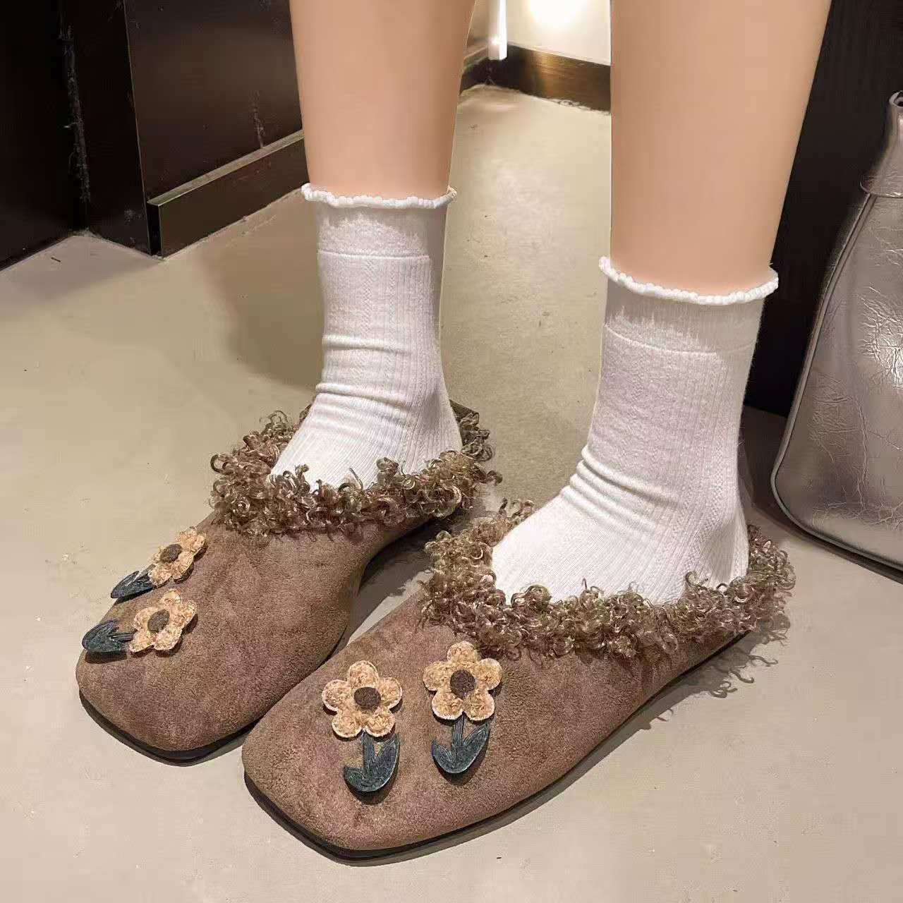 2026 Fall winter flat plush sl - Women'S Shoes Hands Free ulasan dan harga
