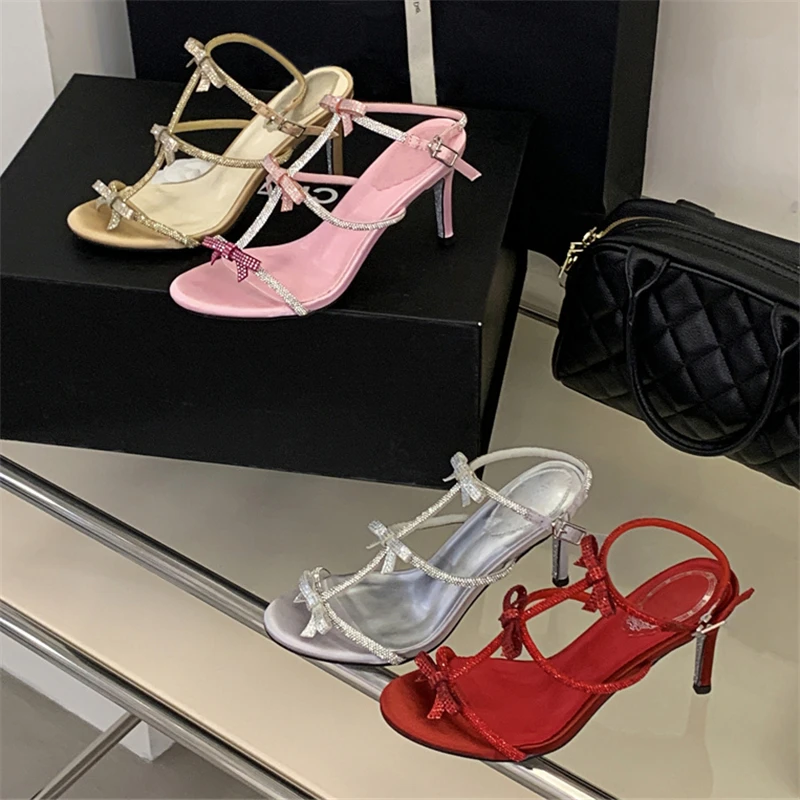 Aneikeh Summer Fashion Peep To - Strappy Heeled Sandals ulasan dan harga