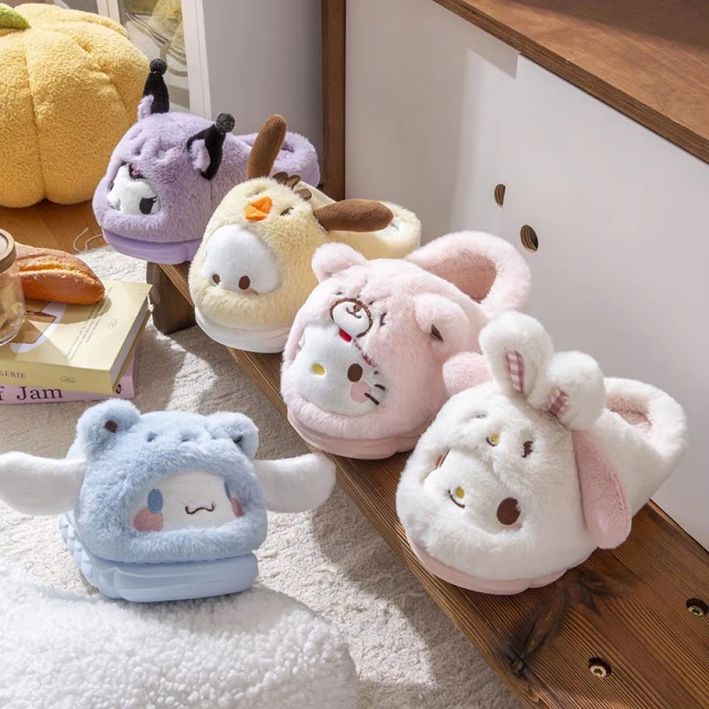 Anime Winter Plush Slippers Ku - Women Shoes Winter ulasan dan harga