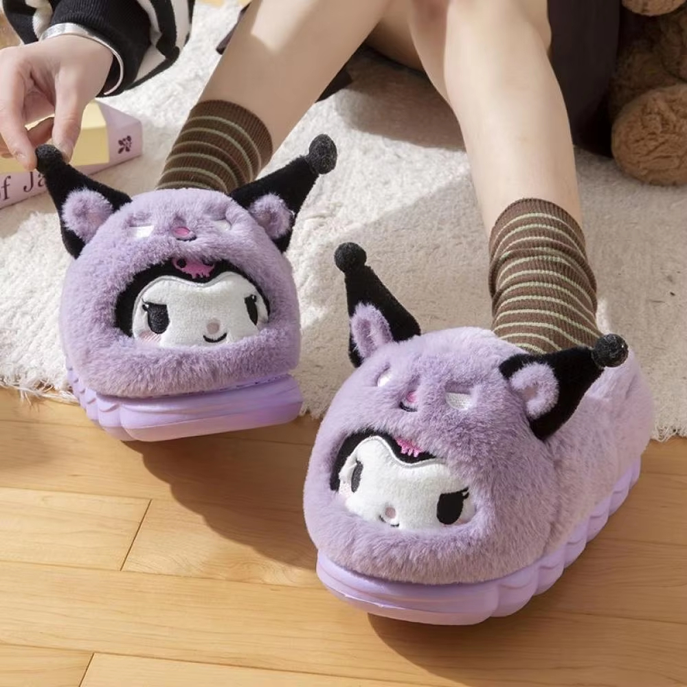 Anime Winter Plush Slippers Ku - Women Shoes Winter ulasan dan harga