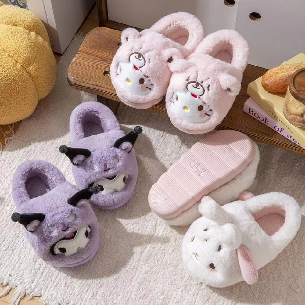 Anime Winter Plush Slippers Ku - Women Shoes Winter ulasan dan harga