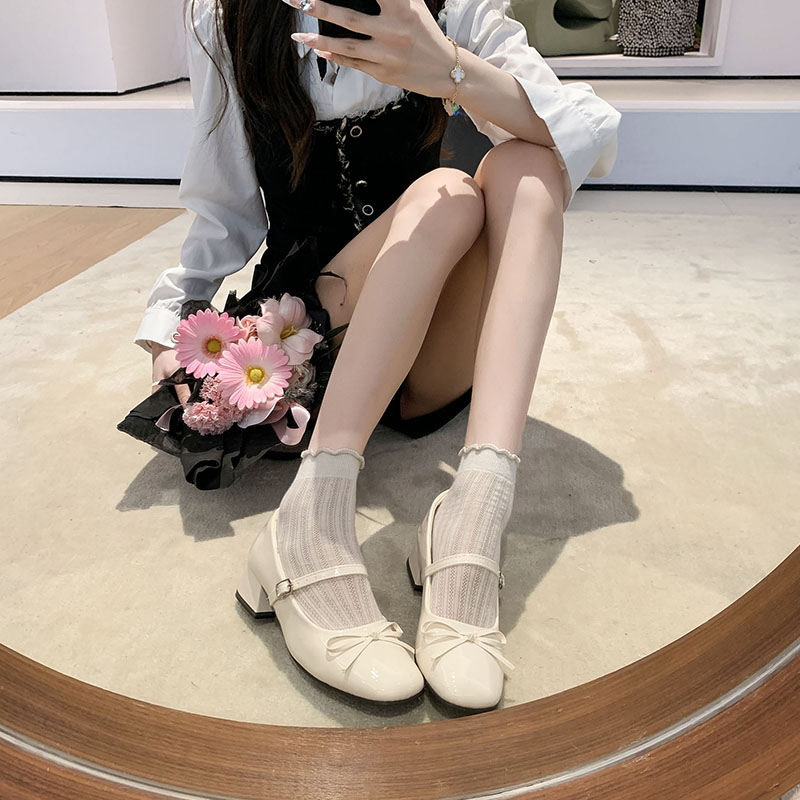 Bow-knot High-heeled Patent Le - Women'S Shoes Burgundy ulasan dan harga