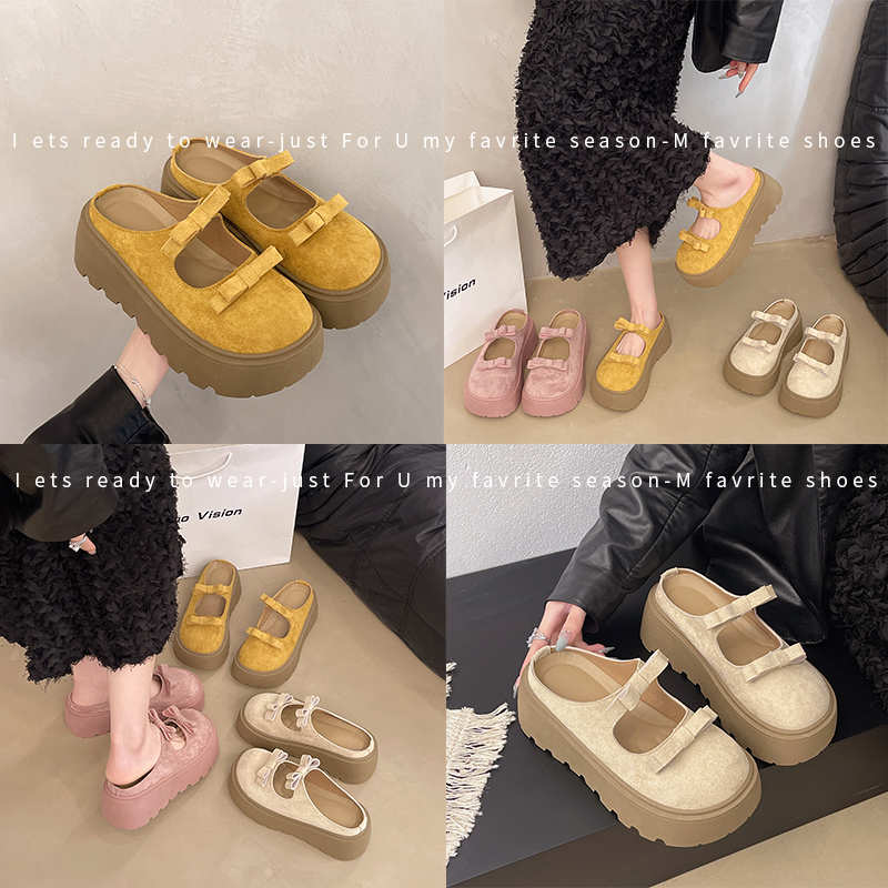 Velvet Hi Cut Flip Flop Slippe - Women'S Shoes Hands Free ulasan dan harga