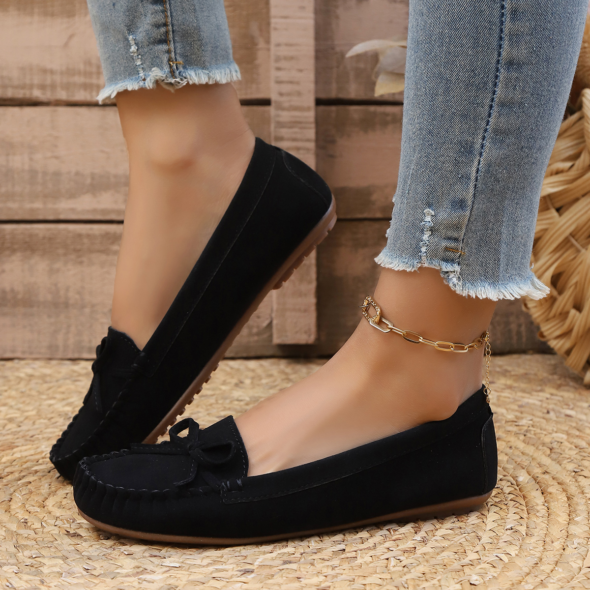 Spring and Autumn Elegant Roun - Women'S Shoes Round Toe ulasan dan harga