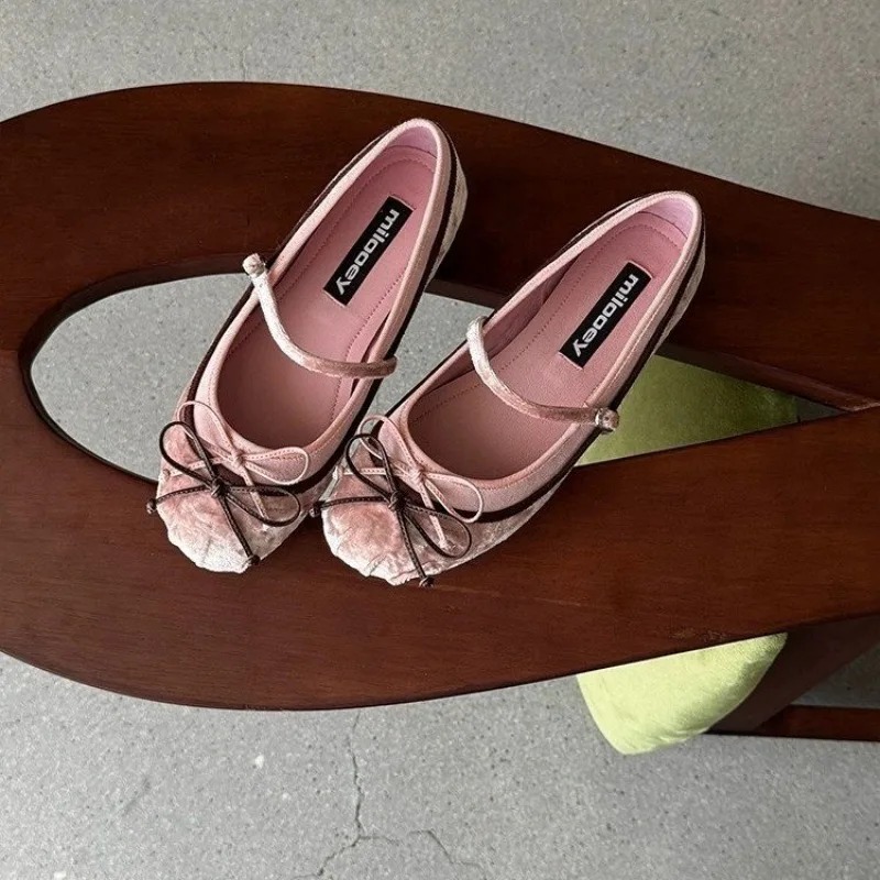 2026French Flat Bottomed Rotun - Women'S Shoes Large ulasan dan harga
