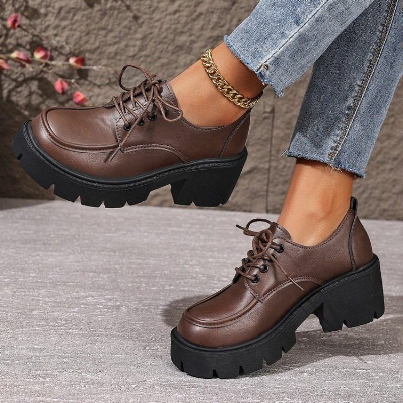 Large Size Thick-soled Loafers - Women'S Shoes Professional ulasan dan harga