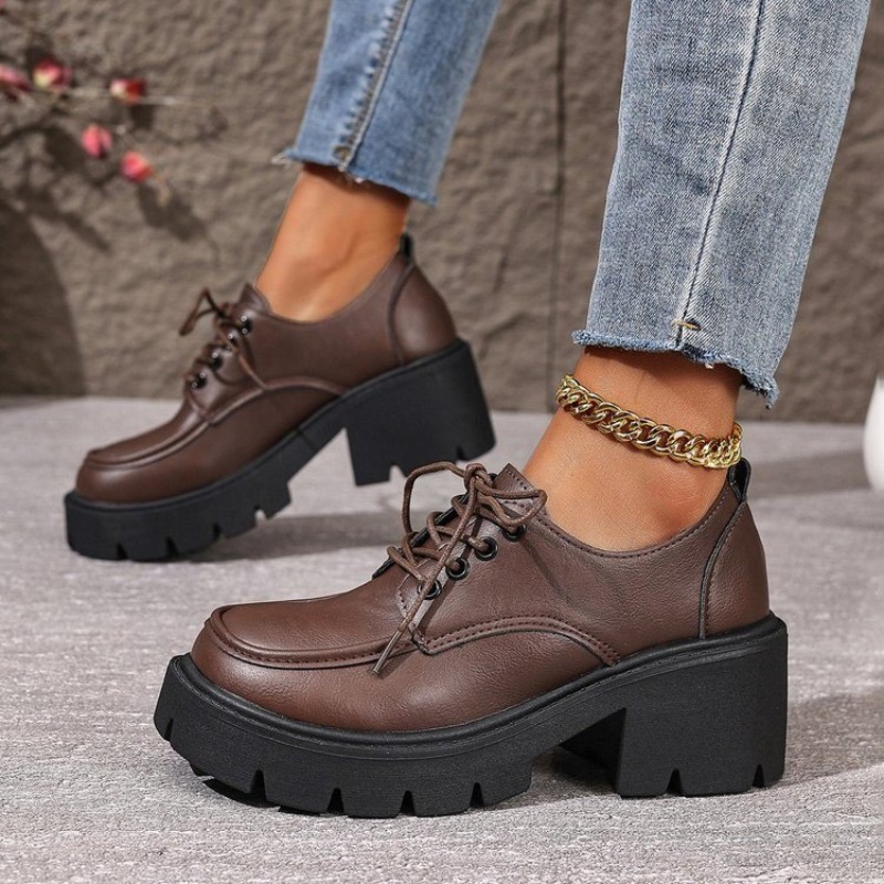 Large Size Thick-soled Loafers - Women'S Shoes Professional ulasan dan harga