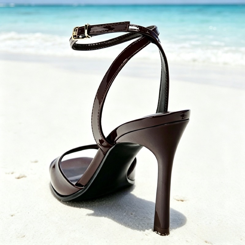 Elegant Burgundy Patent Leathe - Women'S Shoes Burgundy ulasan dan harga