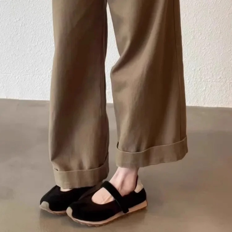 Leather Version 2025 New Style - Women'S Shoes Round Toe ulasan dan harga