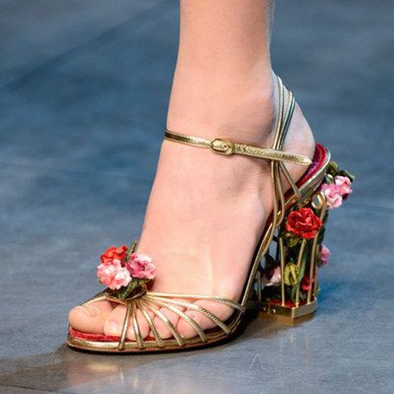 Luxury Bird Cage Women Sandals - Strappy Heeled Sandals ulasan dan harga