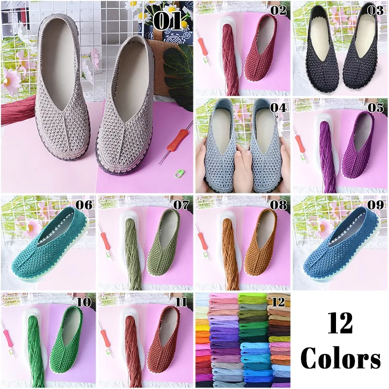 Handwoven DIY Shoes Crocheted  - Women'S Shoes Hands Free ulasan dan harga