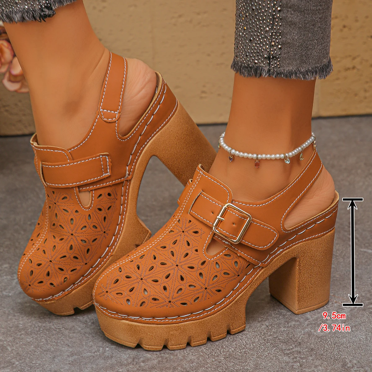 Large Size Women's Thick Heel  - Women Shoes Model ulasan dan harga
