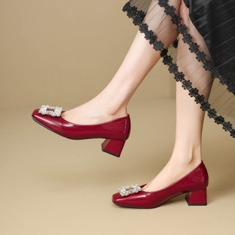 Shallow Mouth Square Toe Rhine - Women'S Shoes Professional ulasan dan harga