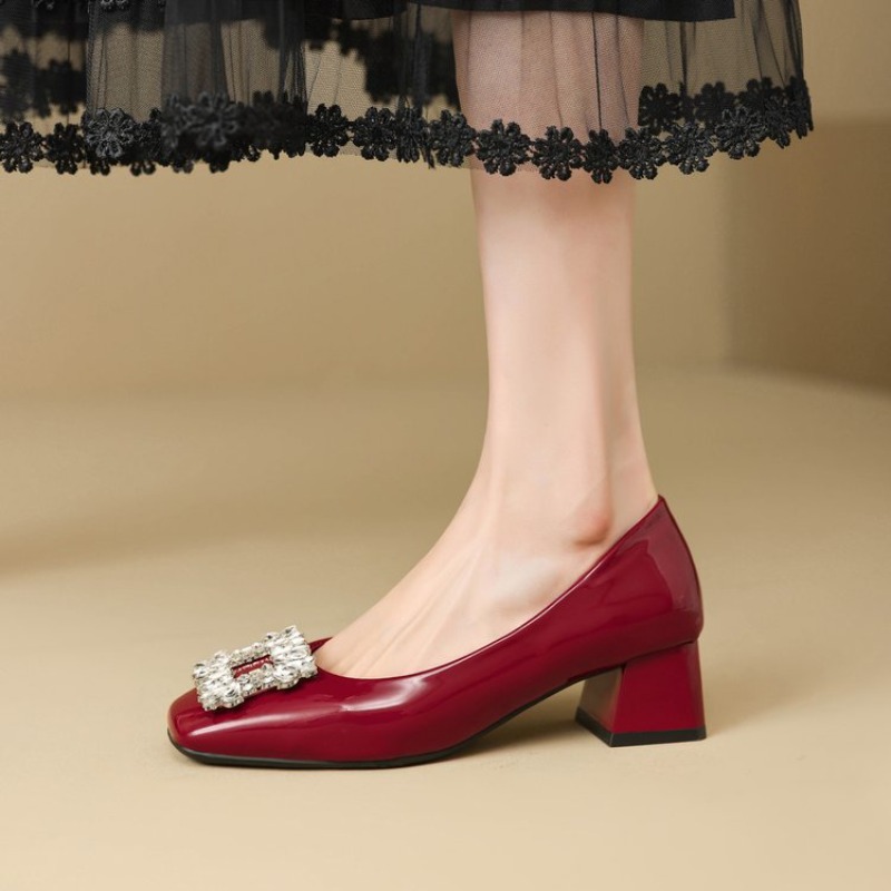 Shallow Mouth Square Toe Rhine - Women'S Shoes Professional ulasan dan harga