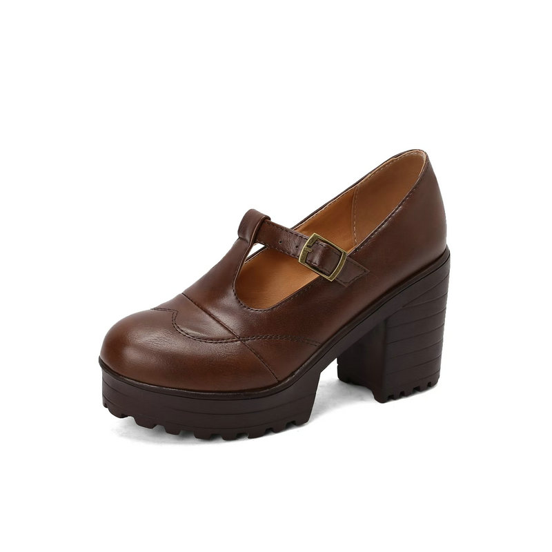 Brogue Design Ladies Spring Fa - Women'S Shoes Burgundy ulasan dan harga