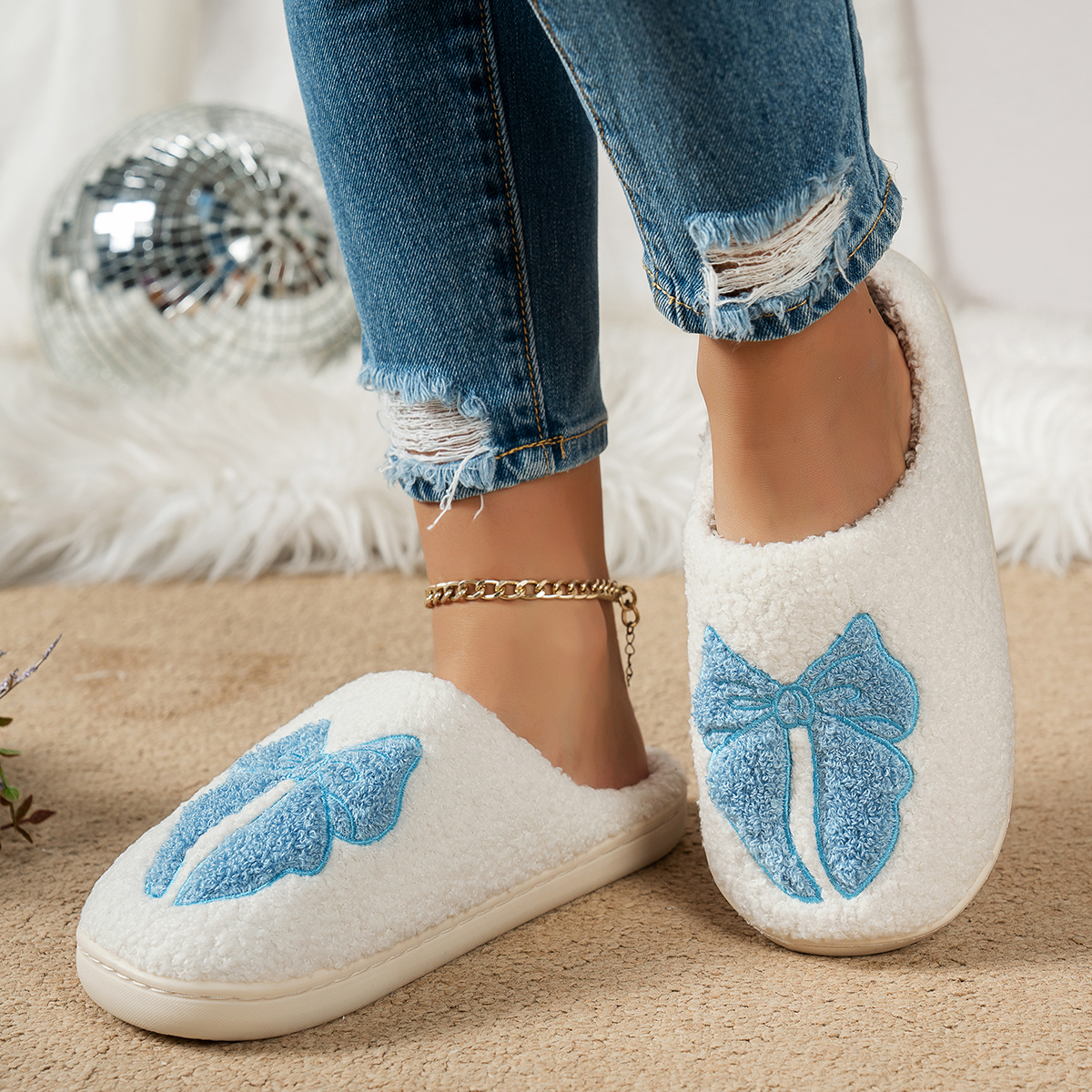 Winter Plush Girl's Bedroom Sl - Women Shoes Winter ulasan dan harga