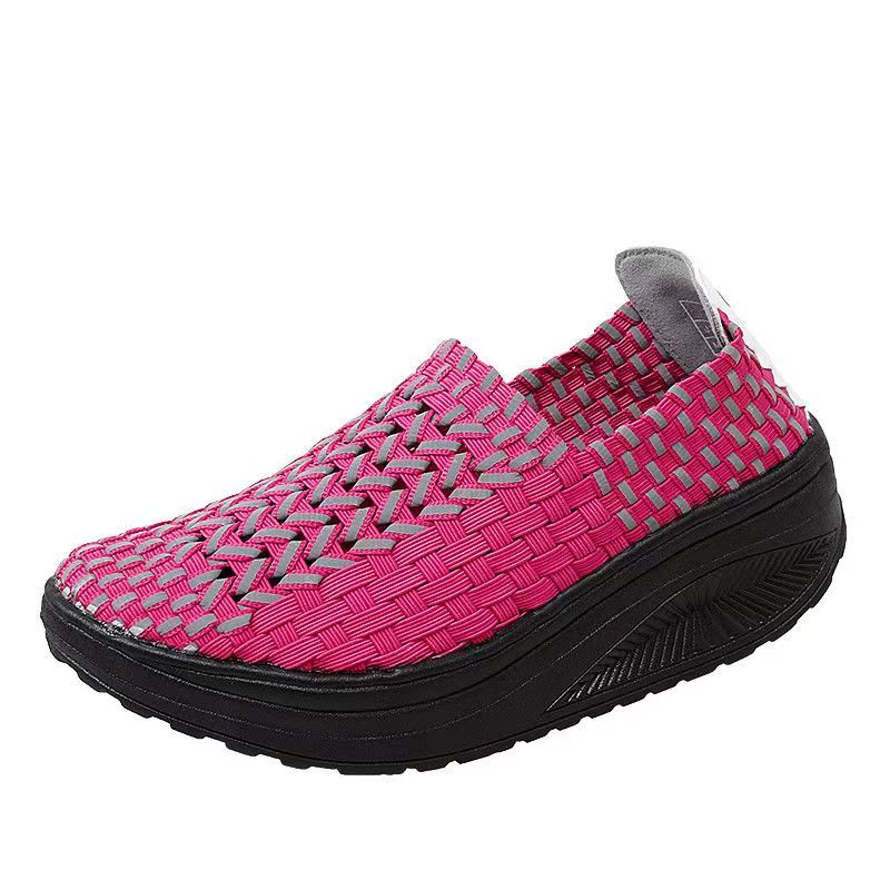 Woman Hand Woven Wedges Casual - Women'S Shoes Hands Free ulasan dan harga