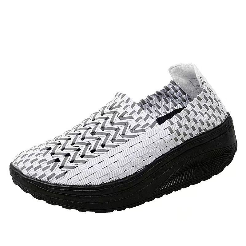 Woman Hand Woven Wedges Casual - Women'S Shoes Hands Free ulasan dan harga
