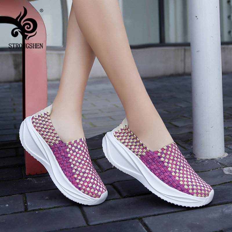 Women Woven Shoes Loafers Plat - Loafer Flat Women ulasan dan harga